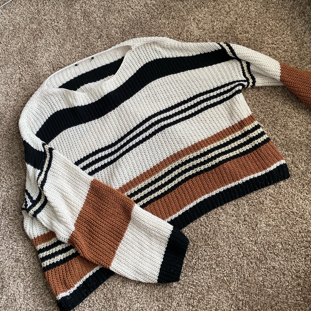 Stripe Shein Sweater